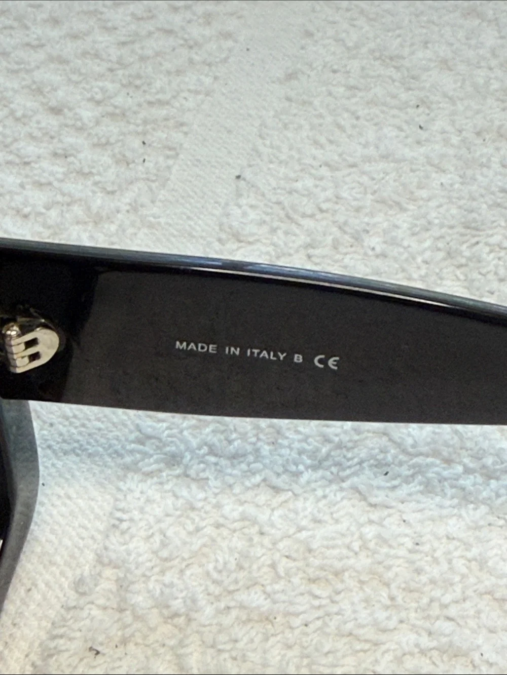 Chanel 5435 Black Gold Rectangle Sunglasses c.622/S6 Made in Italy w Case